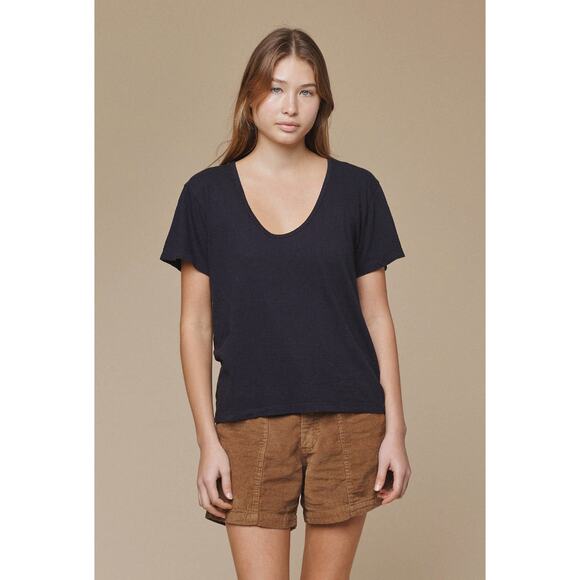 Jungmaven Zuma Scoop Neck Tee Coyote Brown XS Hemp Organic Cotton Relaxed - Picture 5 of 5